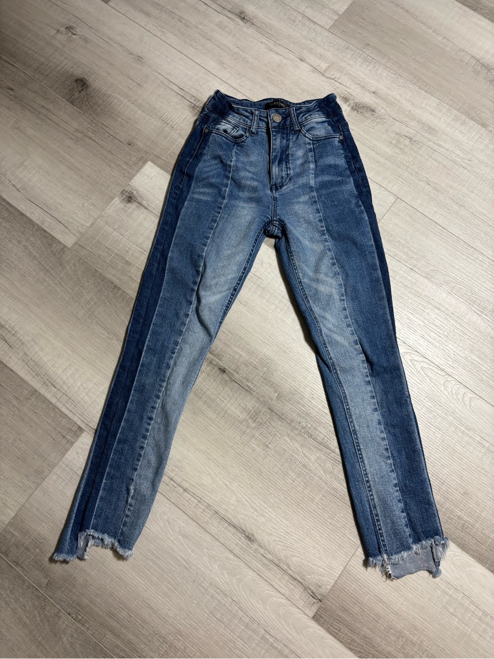 Black Label C’est Toi High Rise Raw Hem Skinny Jeans Size 0 - Picture 11 of 15